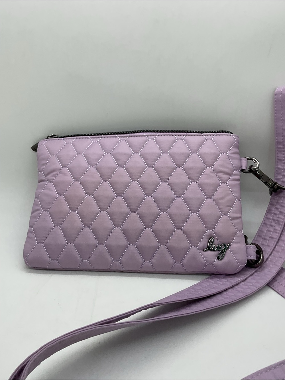 lug Peekaboo Quilted Crossbody Bag in Lavender